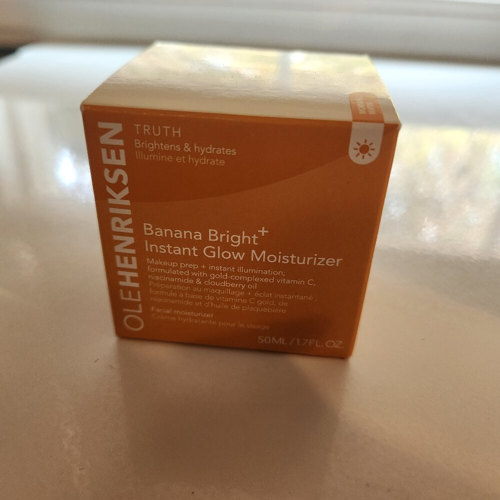 NEW OleHenricksen Banana Bright Instant Glow Moisturizer in box 1.7 FL. Oz.